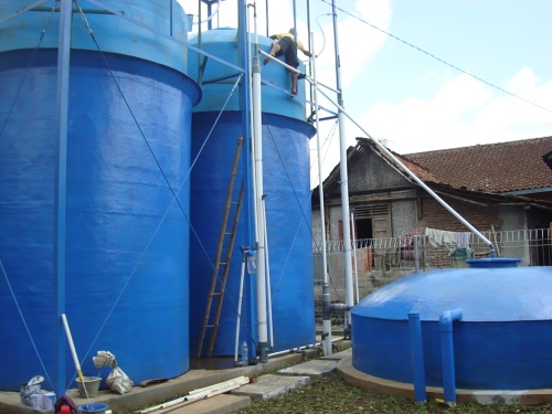 Reaktor Biogas ketiga yang Dibangun di Desa Kalisari